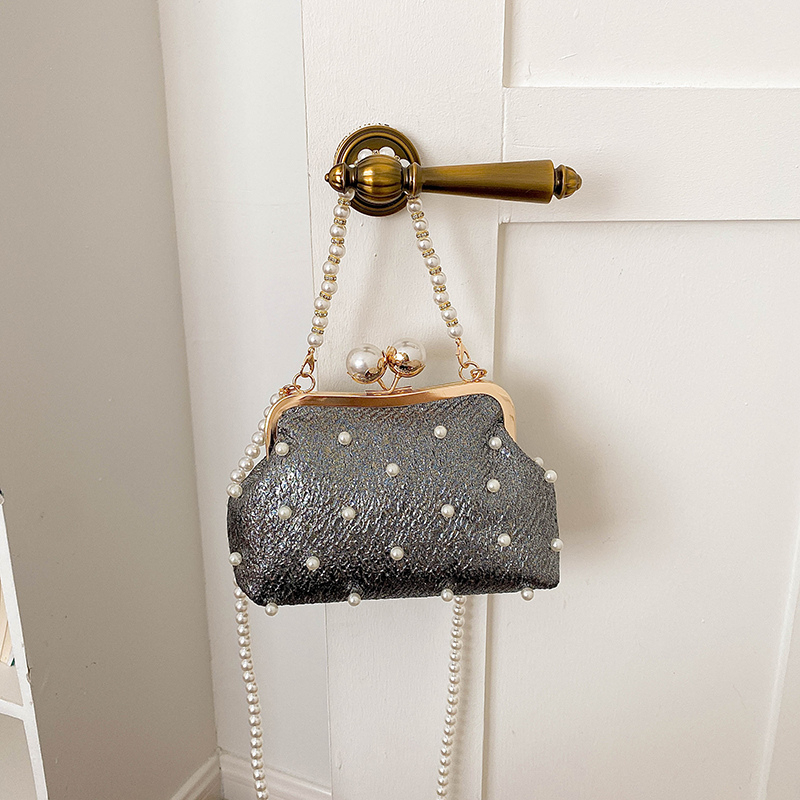 Luxury Bags Affordable - Tas Clutch Malam dengan Hiasan Mutiara