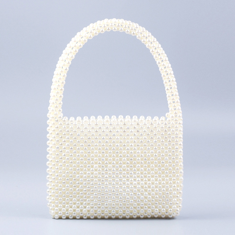 Luxury Bags White - Tas Tote Manik-manik Antik Tas Mutiara