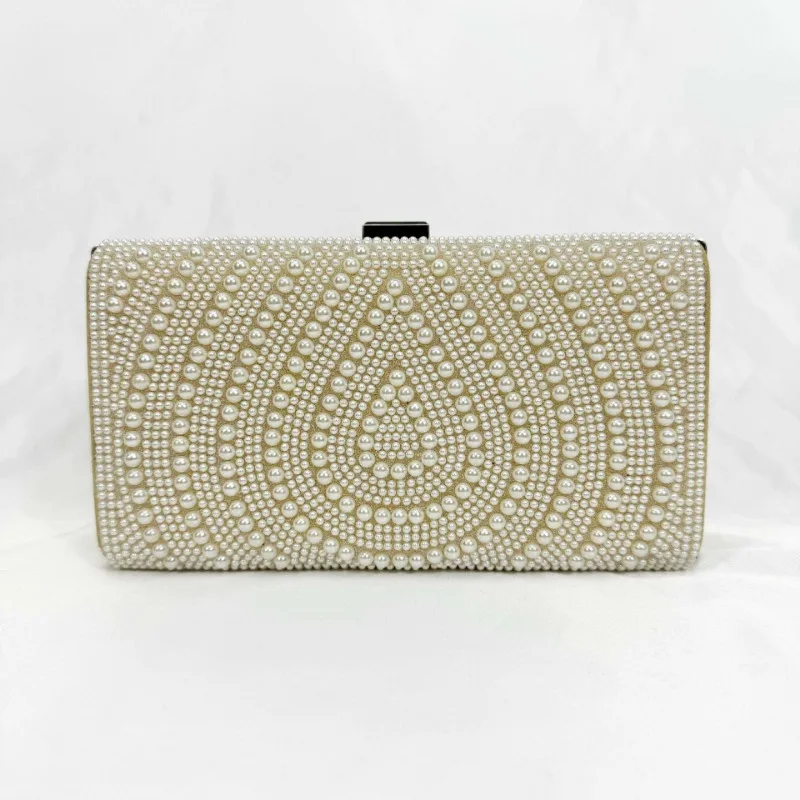 Luxury Bags White - Tas pernikahan mewah tas genggam mutiara