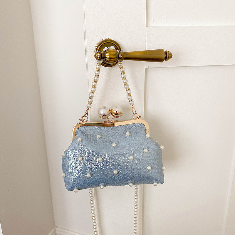 Luxury Bags Affordable - Tas Clutch Malam dengan Hiasan Mutiara