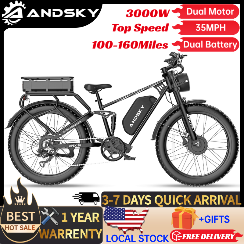 Luxury Bags Level - ANDSKY Apex50 AWD Sepeda Listrik 3000W