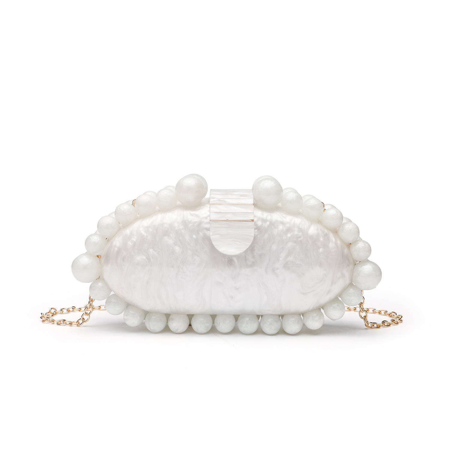 Tas Genggam Akrilik Marmer Ele - Luxury Bags White ulasan dan harga