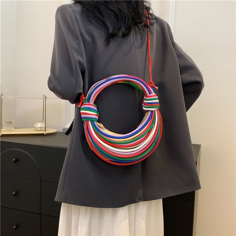 Tas Anyaman Warna-warni yang T - Luxury Bags Level ulasan dan harga