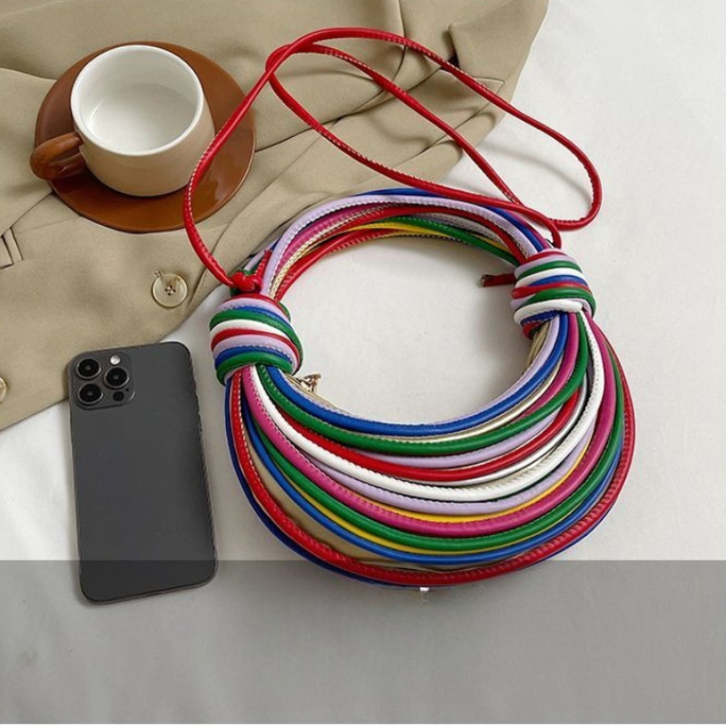 Tas Anyaman Warna-warni yang T - Luxury Bags Level ulasan dan harga