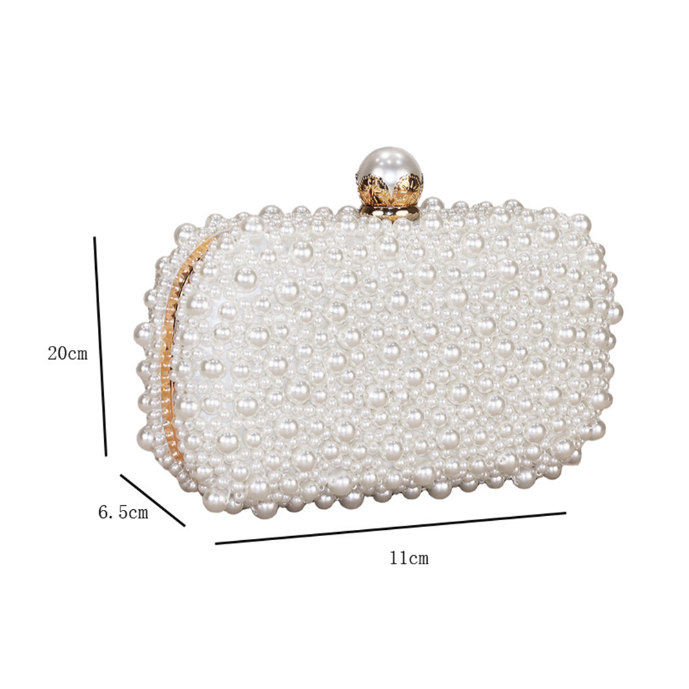 Tas makan malam mutiara serbag - Luxury Bags White ulasan dan harga