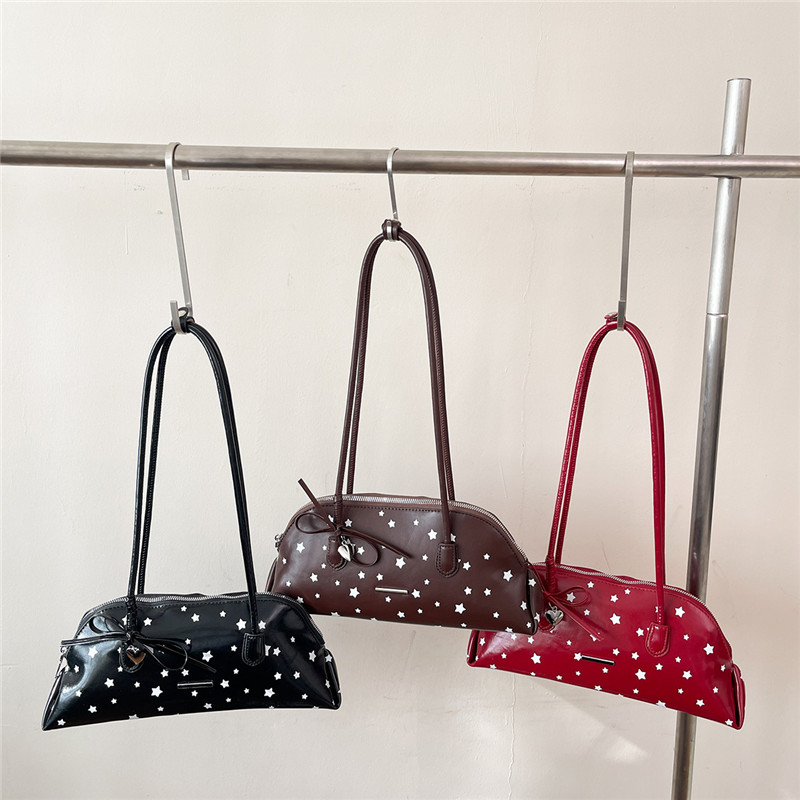 Tas Selempang PU Stars Bow Zip - Luxury Bags Affordable ulasan dan harga