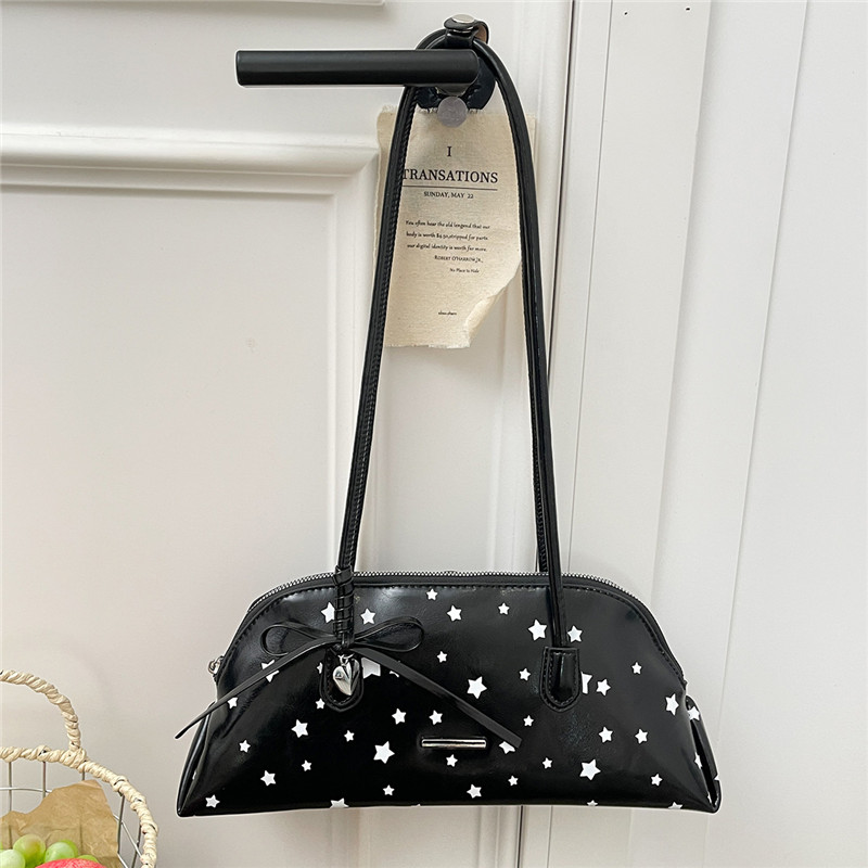 Tas Selempang PU Stars Bow Zip - Luxury Bags Affordable ulasan dan harga