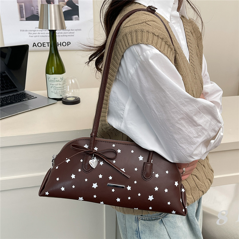Tas Selempang PU Stars Bow Zip - Luxury Bags Affordable ulasan dan harga