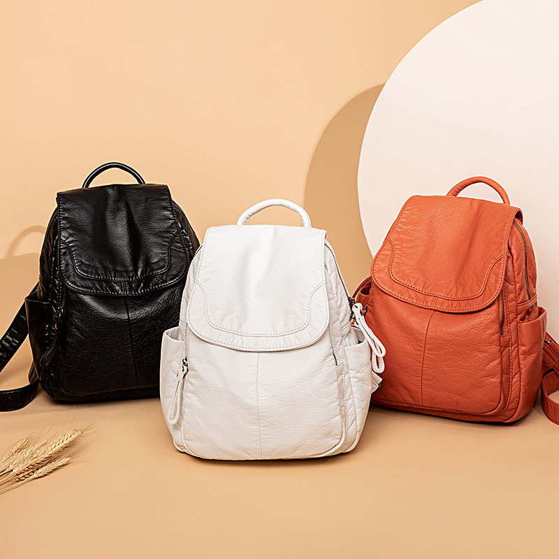 Tas punggung wanita, ransel pu - Luxury Bags White ulasan dan harga
