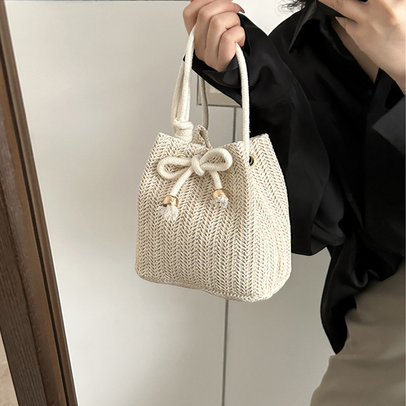 Tas Jerami Tas Tangan Lucu Dom - Luxury Bags White ulasan dan harga