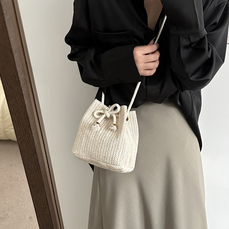 Tas Jerami Tas Tangan Lucu Dom - Luxury Bags White ulasan dan harga