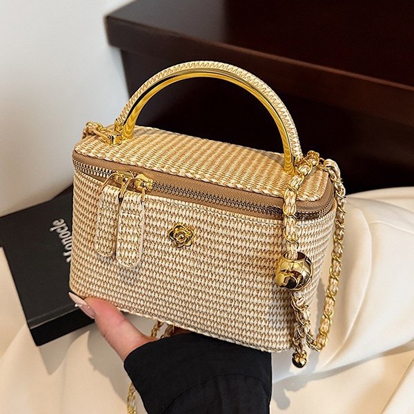 Tas kotak anyaman motif baru 2 - Luxury Bags White ulasan dan harga